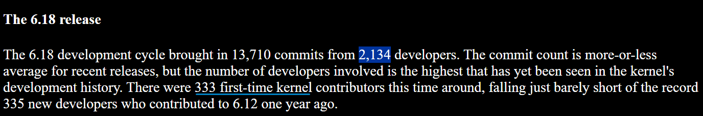 contributors per release